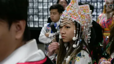 Hmong studies student in Fresno for Hmong New Year